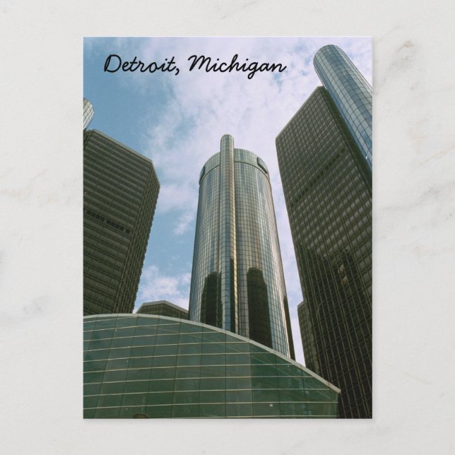 Detroit Mi Post Card Postkarte (Vorderseite)