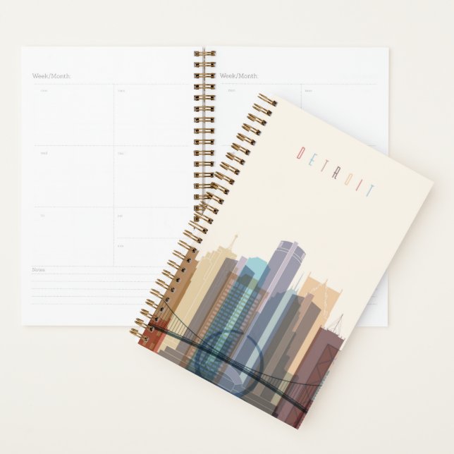 Detroit, Michigan | City Skyline Planer (Anzeige)