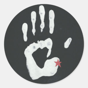 Detroit Michigan Hand Runder Aufkleber