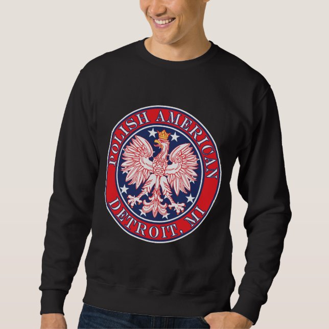 Detroit Michigan Polish Sweatshirt (Vorderseite)