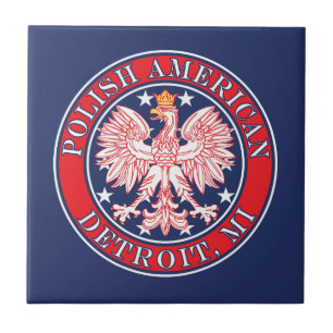 Detroit Michigan Polnischer Adler Fliese