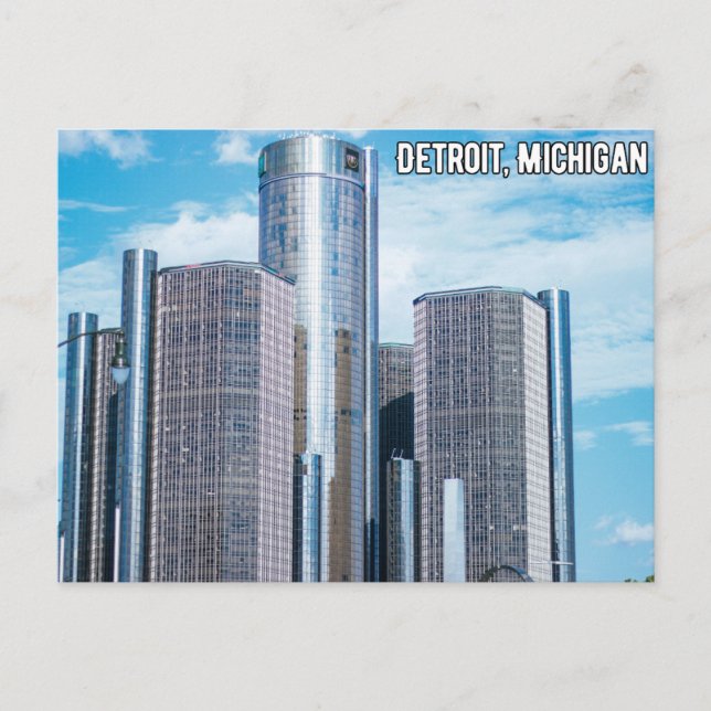 Detroit Michigan Postcard Feiertagspostkarte (Vorderseite)