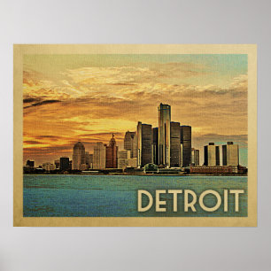 Detroit Michigan Poster