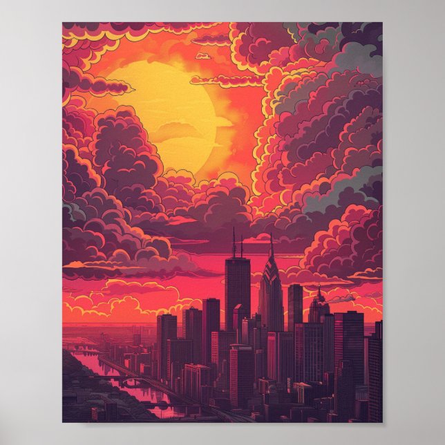 Detroit Michigan Poster (Vorne)