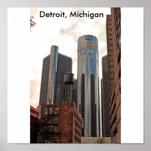 Detroit, Michigan-Poster Poster