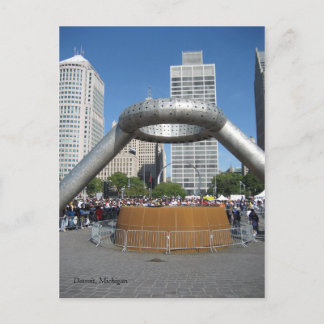 Detroit, Michigan Postkarte