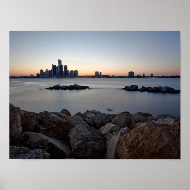 Detroit, Michigan Skyline Poster (Vorne)