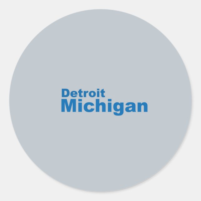 Detroit, Michigan Sticker (Vorderseite)