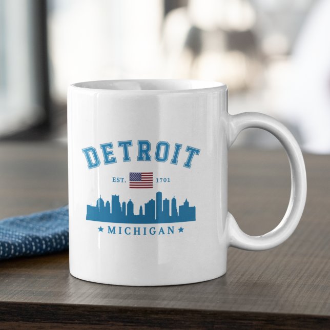 Detroit Michigan U.S.A. Skyline City Kaffeetasse (Von Creator hochgeladen)