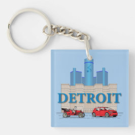 Detroit Michigan United Staaten Schlüsselanhänger