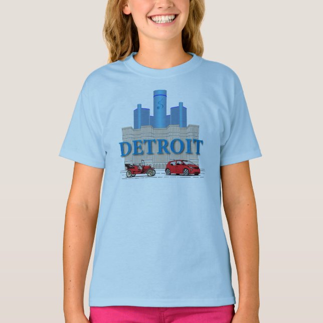 Detroit Michigan United Staaten T-Shirt (Vorderseite)