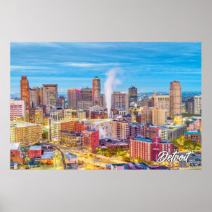 Detroit, Michigan, USA Poster