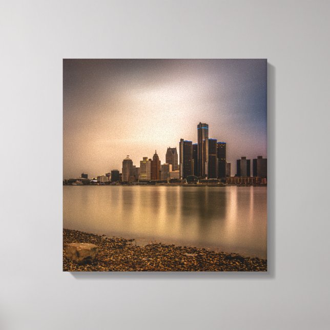 Detroit Michigan Wrapped Canvas Art 16,80 X 17,50 Leinwanddruck (Vorderseite)