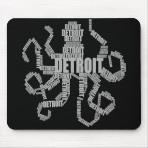 Detroit Octopus Art Mousepad