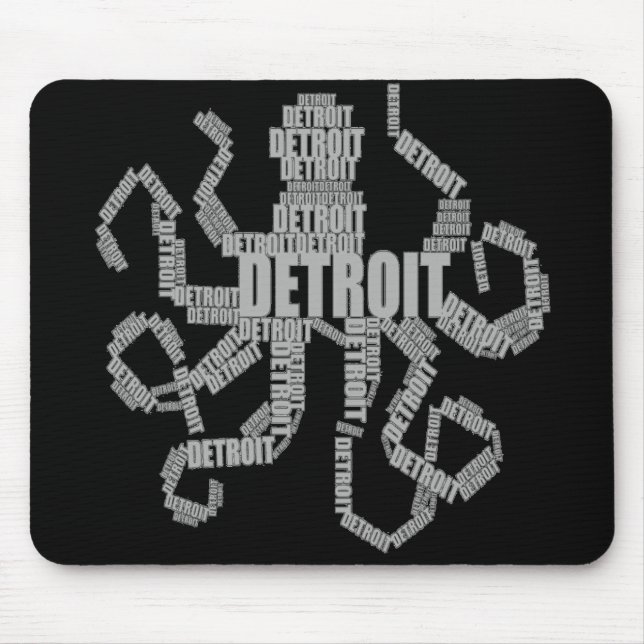 Detroit Octopus Art Mousepad (Vorne)