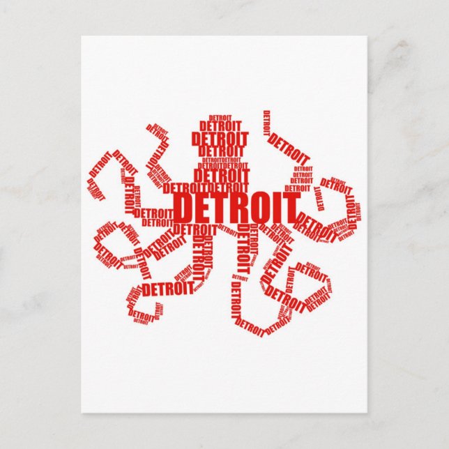 Detroit Octopus Postkarte (Vorderseite)