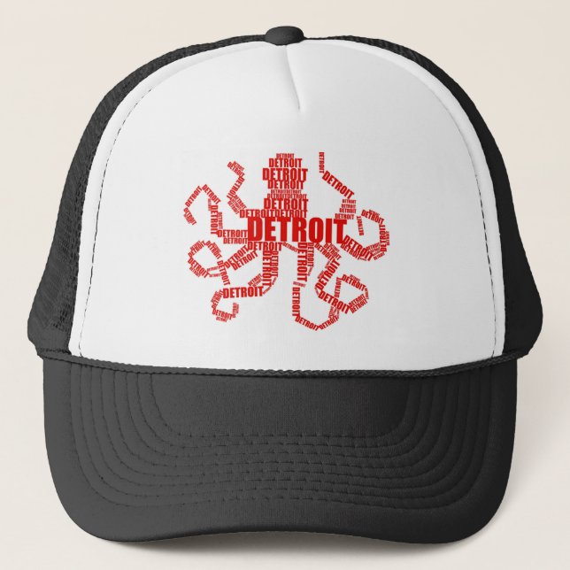 Detroit Octopus Truckerkappe (Vorderseite)
