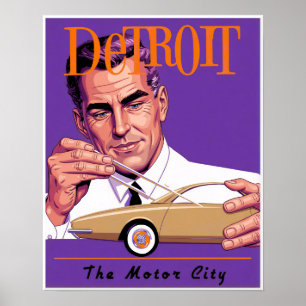 Detroit-Plakat Poster