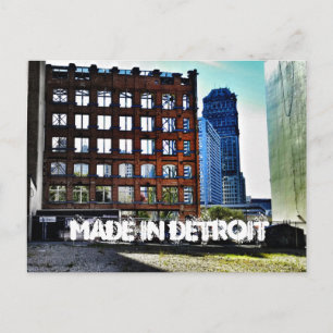 Detroit Postcard Postkarte