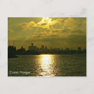 Detroit Postcard Postkarte