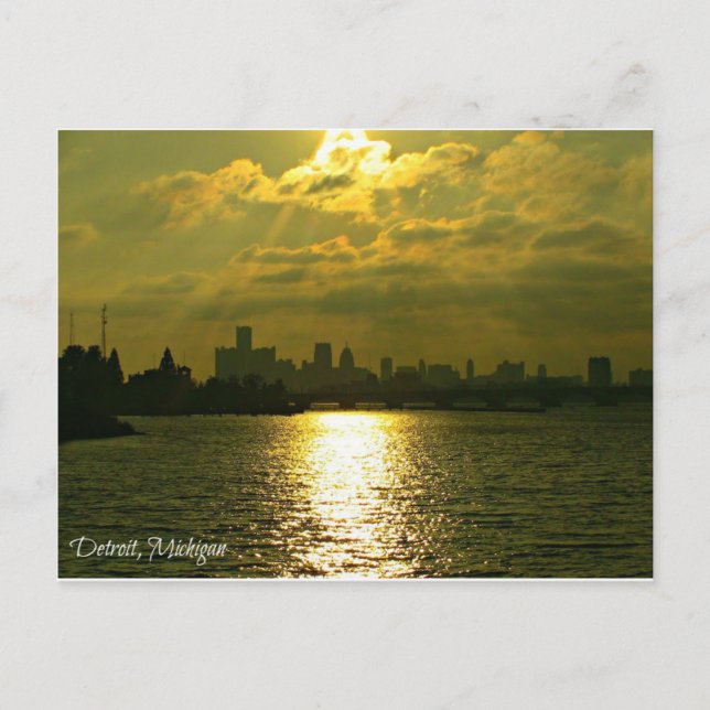 Detroit Postcard Postkarte (Vorderseite)