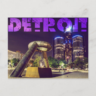 Detroit Postcard Postkarte