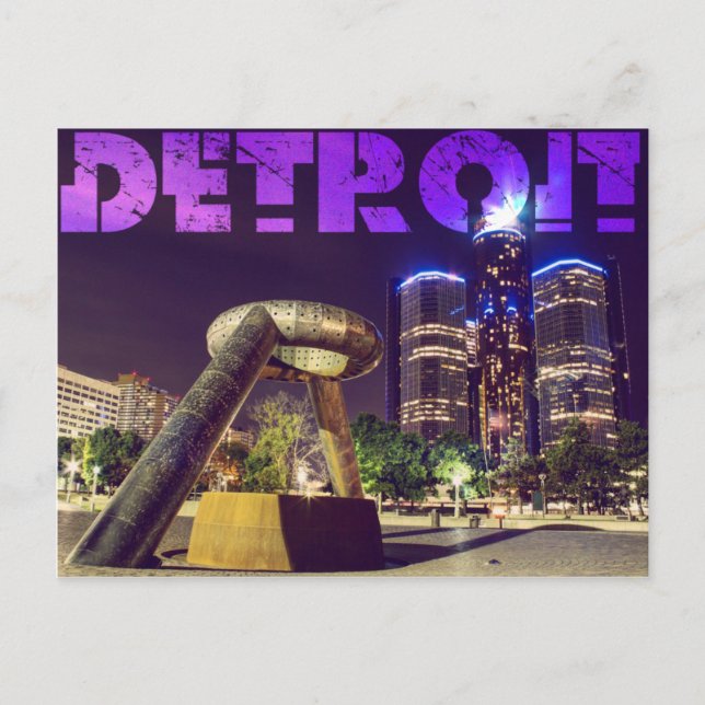 Detroit Postcard Postkarte (Vorderseite)