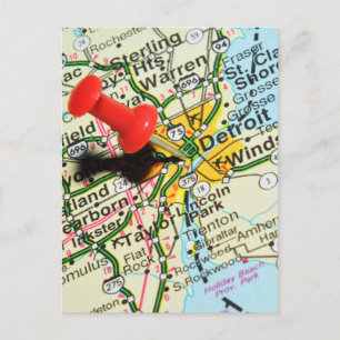Detroit Postkarte