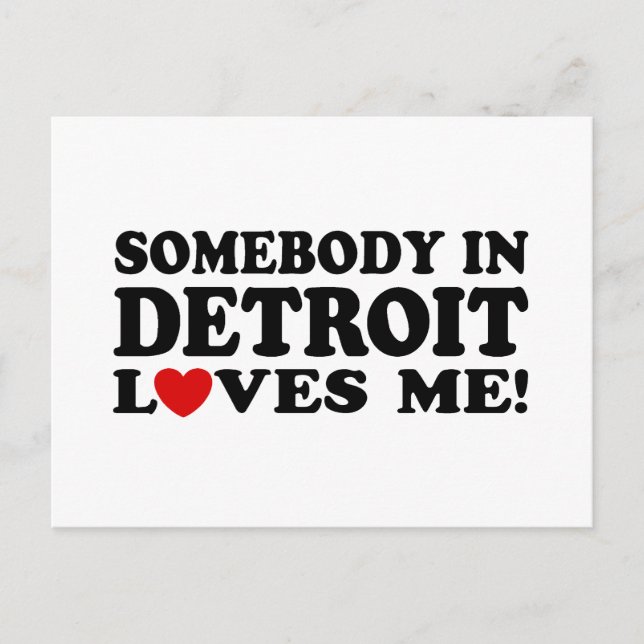 Detroit Postkarte (Vorderseite)