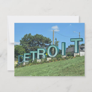 Detroit Postkarte