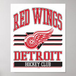 Detroit Red Wings Hockey Club Grau Offiziell Lizen Poster