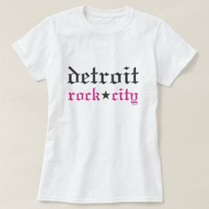 Detroit Rock City Pink Black Women's T-Shirt