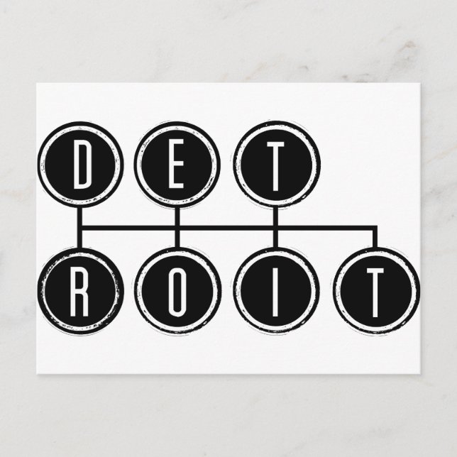 Detroit Shifter Postkarte (Vorderseite)
