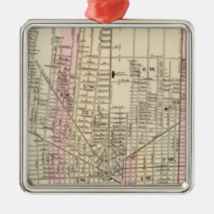 Detroit Silbernes Ornament