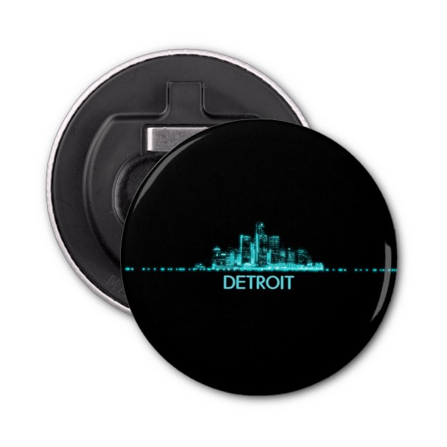 Detroit Skyline Flaschenöffner (Vorderseite)