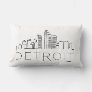 Detroit Skyline Lendenkissen