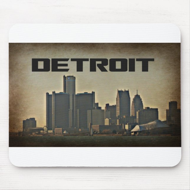 Detroit-Skyline Mousepad (Vorne)