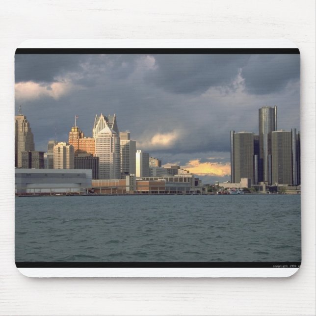Detroit-Skyline Mousepad (Vorne)
