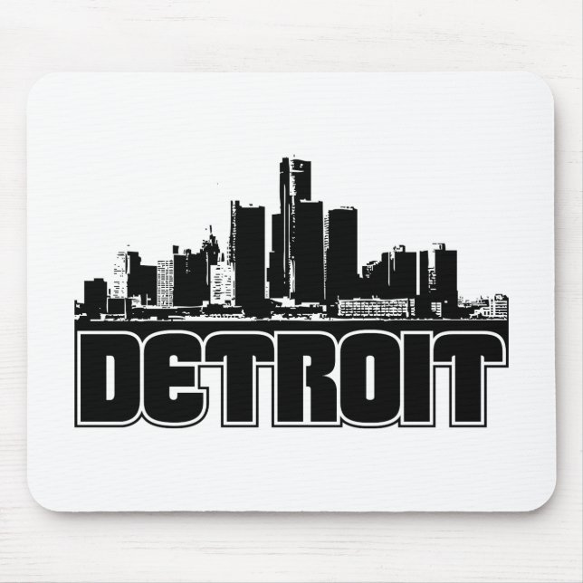 Detroit-Skyline Mousepad (Vorne)