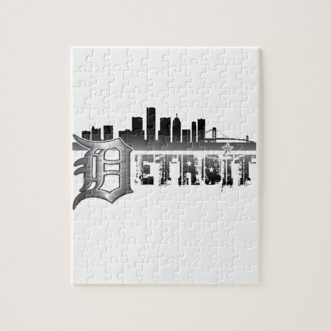 Detroit-Skyline Puzzle (Vertikal)
