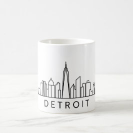 Detroit Skyline - Stadtbild Kaffeetasse