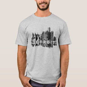 Detroit, Skyline von Michigan T-Shirt