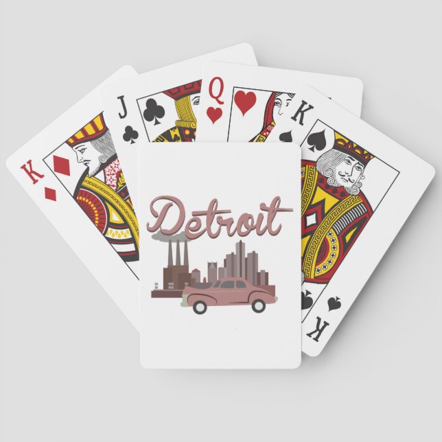 Detroit Spielkarten (Rückseite)