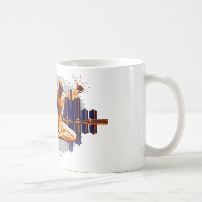 Detroit-Stadt Kaffeetasse (Rechts)