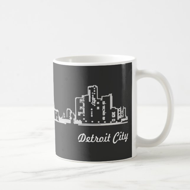 Detroit-Stadt Tasse (Rechts)
