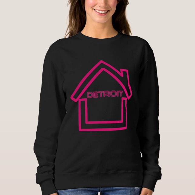 Detroit Techno  EDM Rave DJ Clothing Detroit House Sweatshirt (Vorderseite)