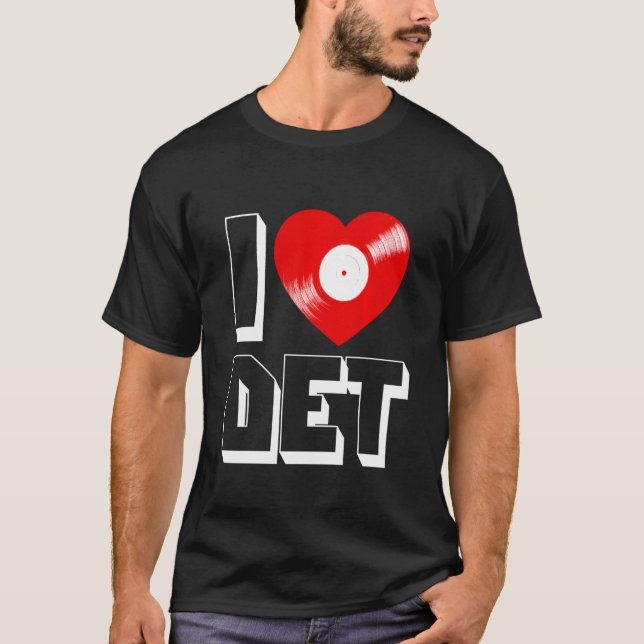 Detroit Techno House Music Festival Love Edm Dj T-Shirt (Vorderseite)