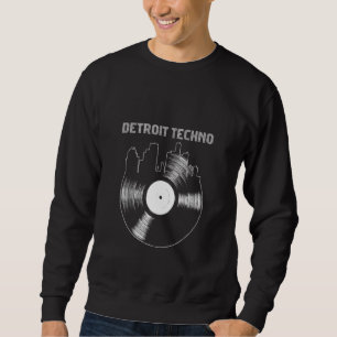 Detroit Techno House Musikfestival Sky Edm Dj Sweatshirt