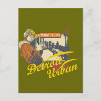 Detroit Urban T - Shirt und Geschenke Postkarte