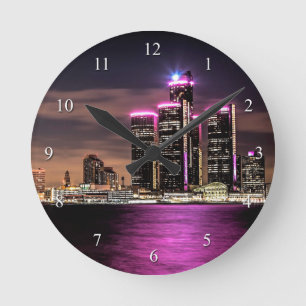 Detroit Wall Clock Runde Wanduhr